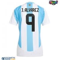Ženski Nogometni dresi Argentina Julian Alvarez #9 Domači Copa America 2024 Kratek Rokav